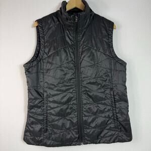 Columbia Omni-heat Insulated Puffer Vest Womens 1X Black‎ Jacket Outdoor Shield